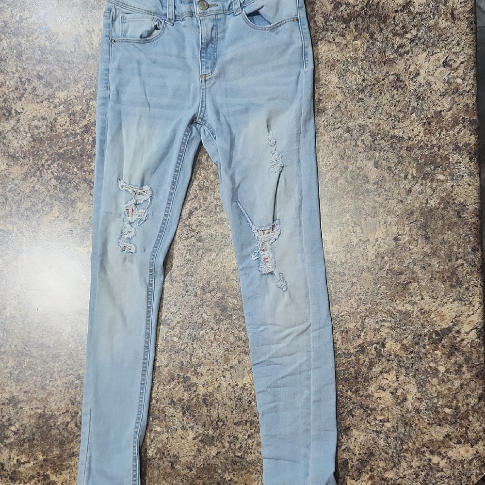 Stylish Kids Light Blue Ripped Jeans